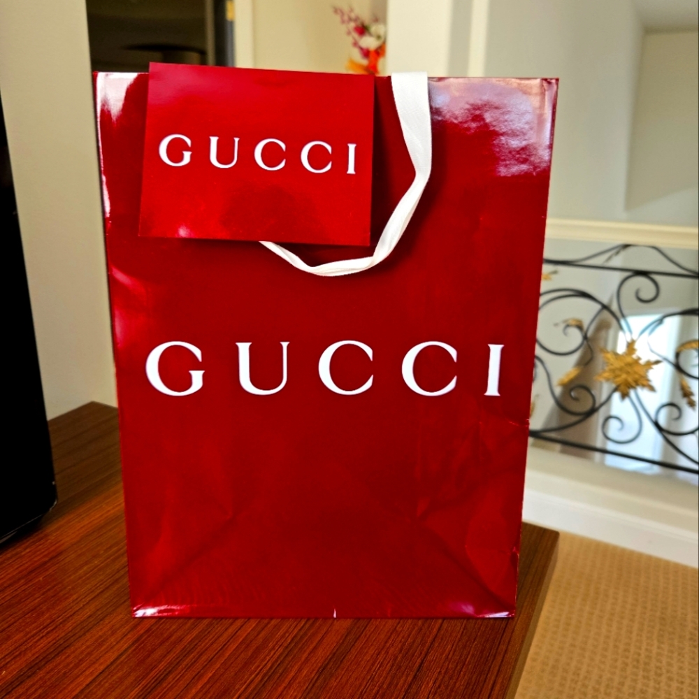 Gucci Red Gift Bag